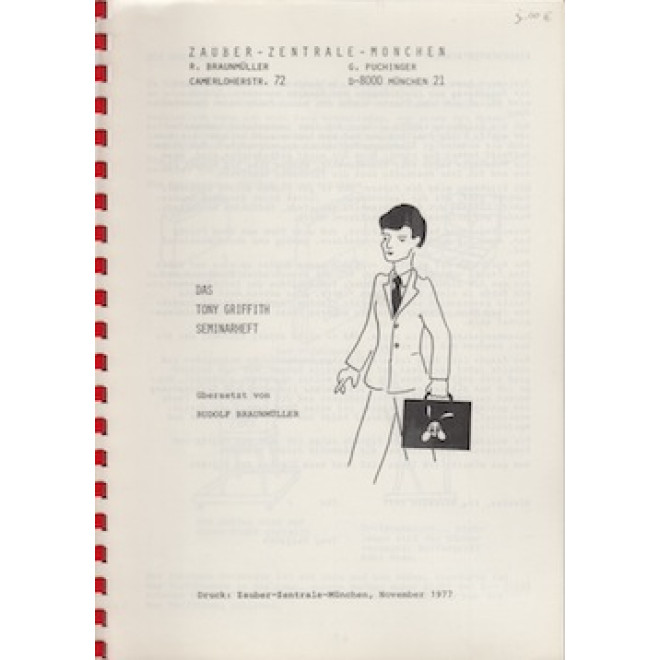 Das Tony Griffith Seminarheft (gelocht)