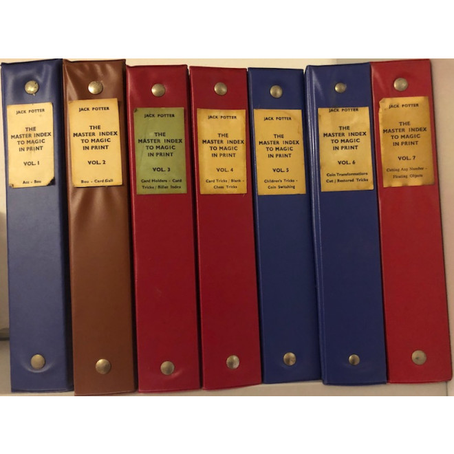 The Master Index to Magic in Print (vulgo: Potter-Index), Band 1–7 (1967–1971)