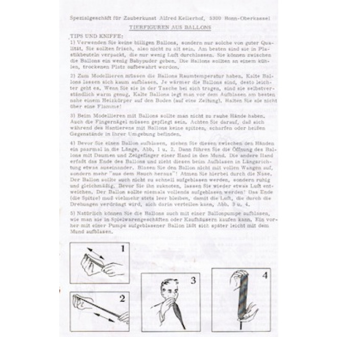 Tierfiguren aus Ballons