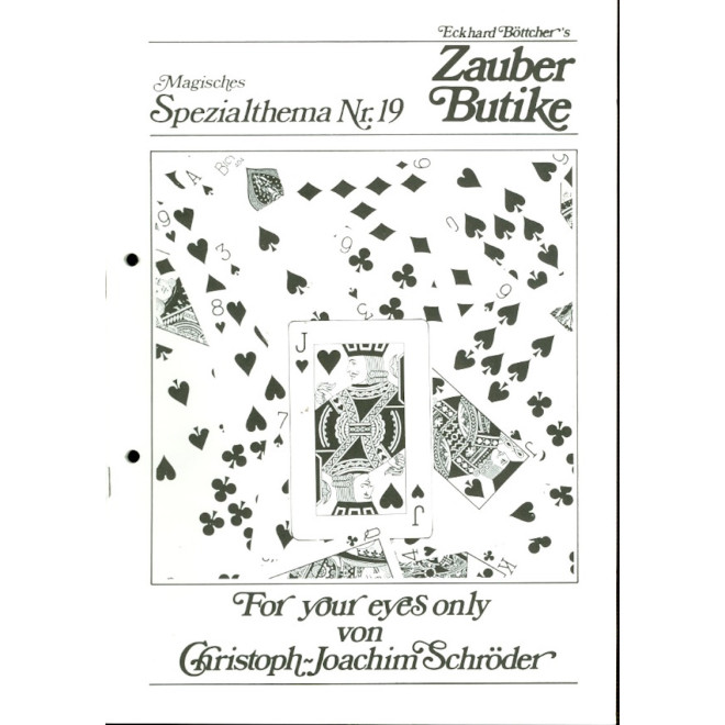For your eyes only (Mag. Spezialthema 19)