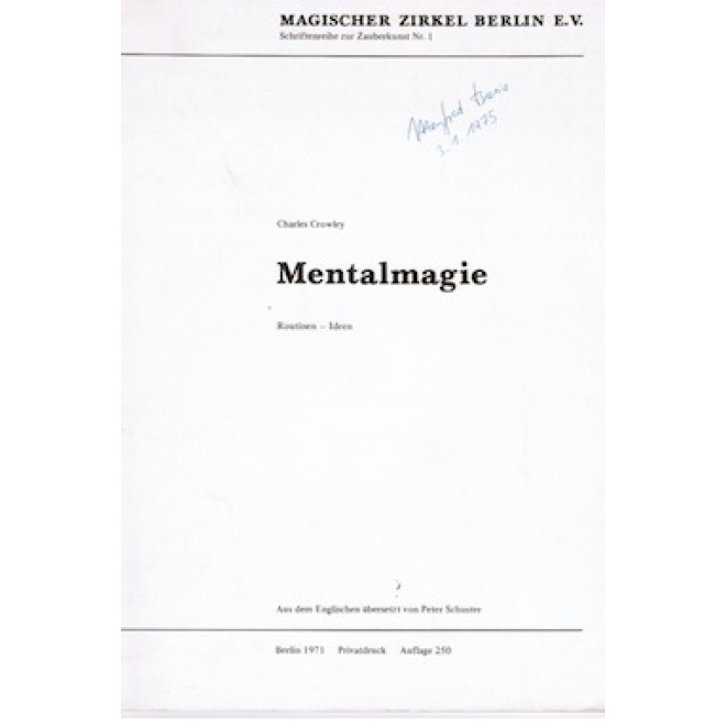 Mentalmagie / Routinen - Ideen