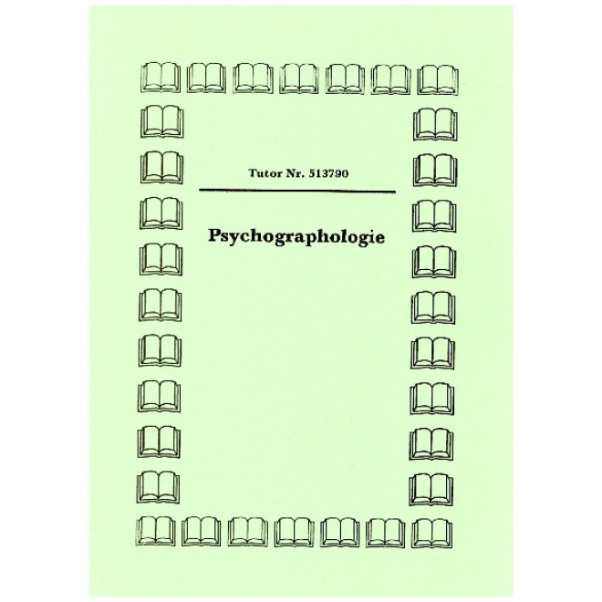 Psychographologie (Skript only)