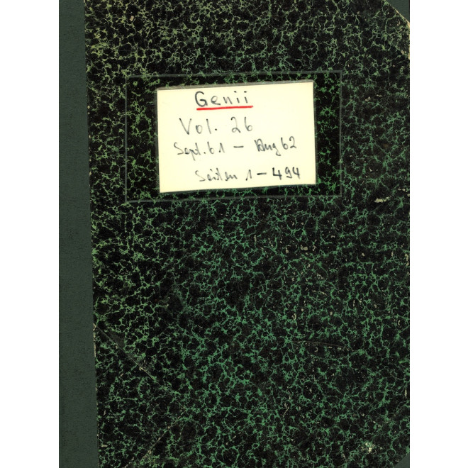 GENII, 26. Jahrgang (Sept. 1961 - Aug. 1962)