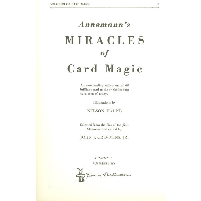Annemann's Miracles of Card Magic