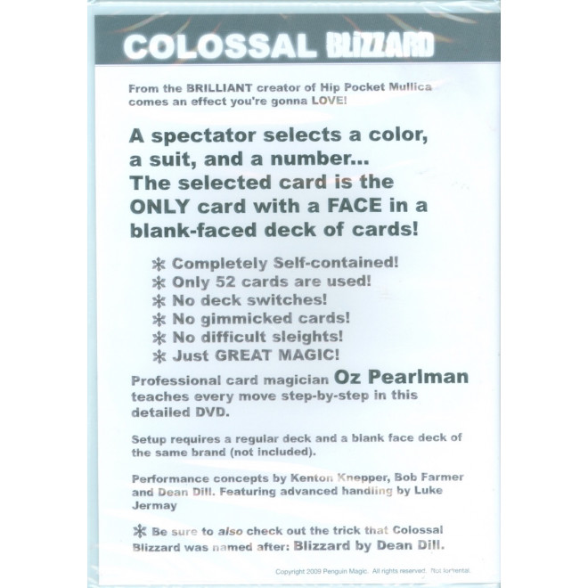 Colossal Blizzard by Anthony Miller and Penguin Magic