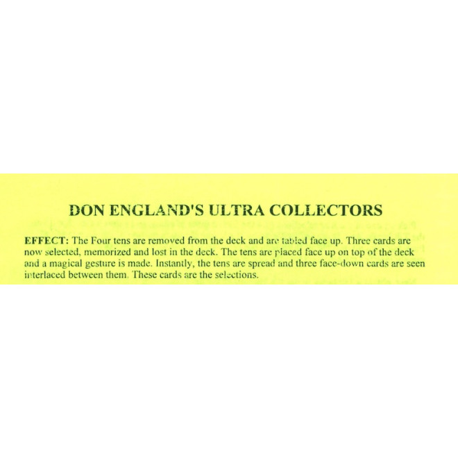 Don Englands Ultra Collectors