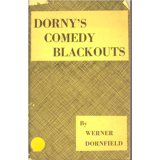 Dorny's Comedy Blackouts By Werner Dornfield - Book