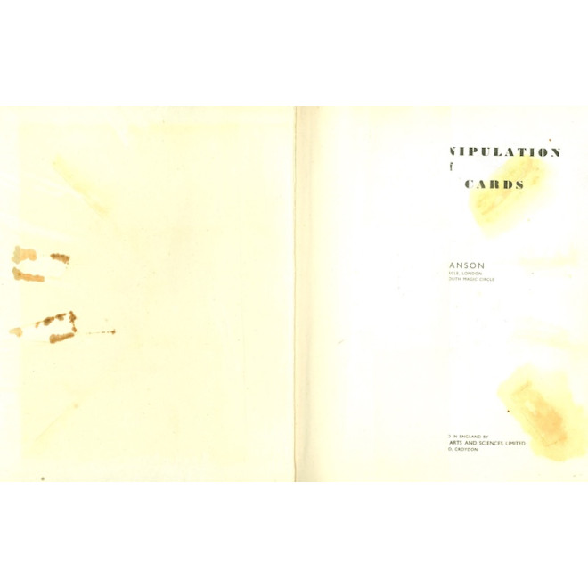 Expert Manipulation of Playing Cards