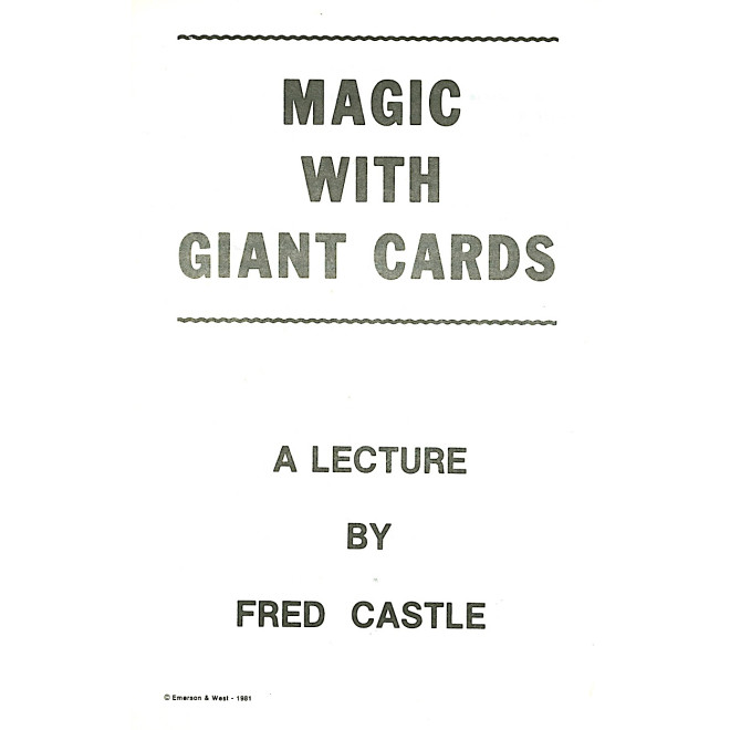 Magic With Giant Cards