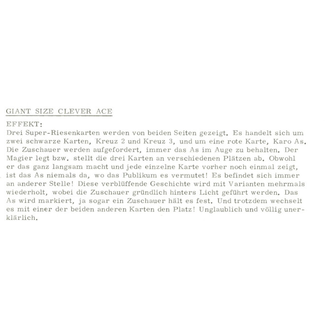 Gigant Size Clever Ace