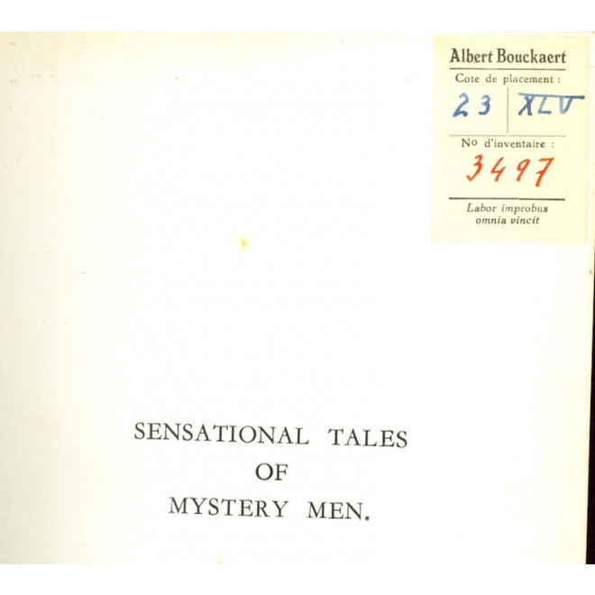 Sensational Tales of Mystery Men