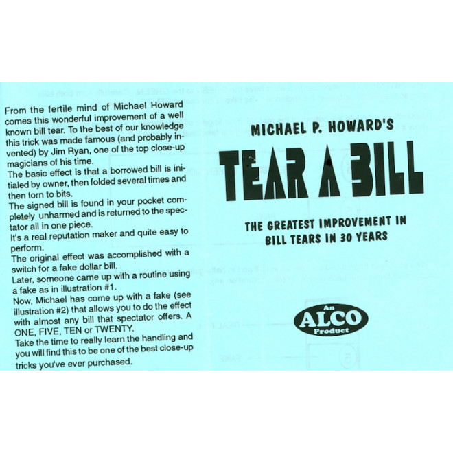 Tear a Bill