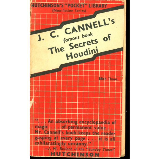 J.C. Cannell's famous book 'The Secrets of Houdini