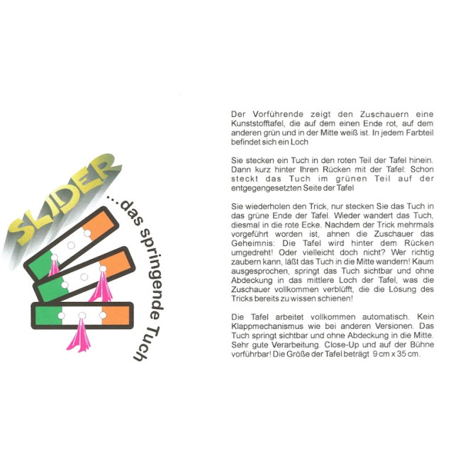 Slider - Das springende Tuch