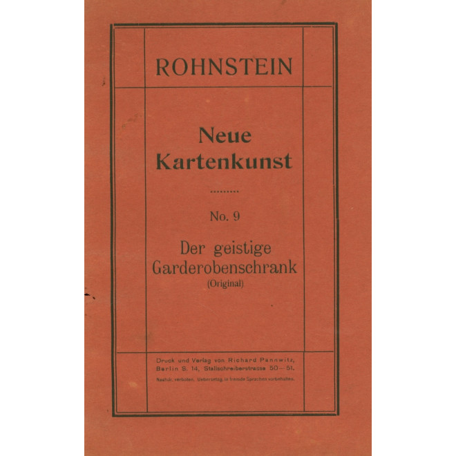 Neue Kartenkunst No. 9 – Der geistige Garderobenschrank