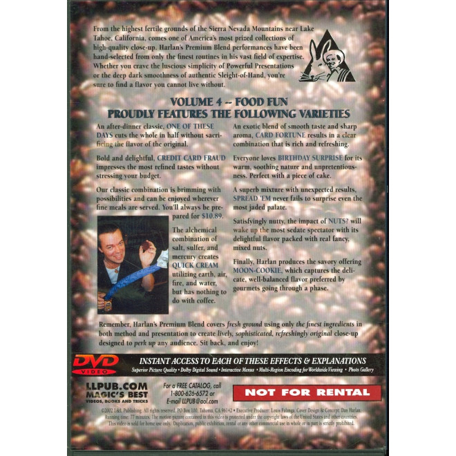 DVD Food Fun - Harlans Premium Blend