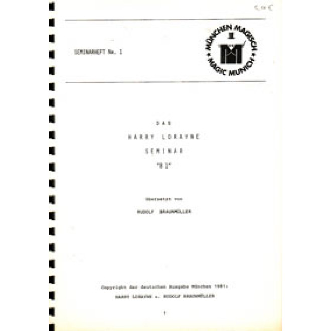 Das Harry Lorayne Seminar "81"