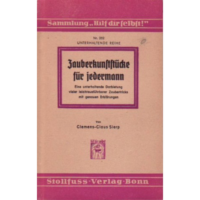 Zauberkunststücke für jedermann (1. Auflage)