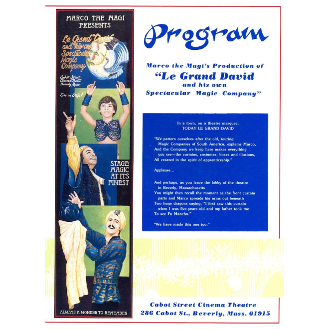 ProgrammHeft Le Grand David and his own Spectacular Magic Company