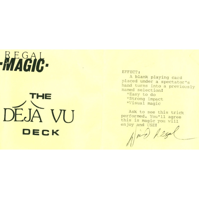 Deja Vu Deck - David Regal