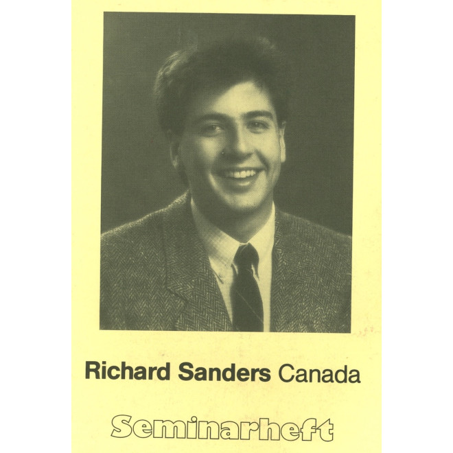 Richard Sanders Canada Seminarheft