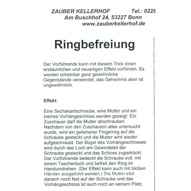 Ringbefreiung