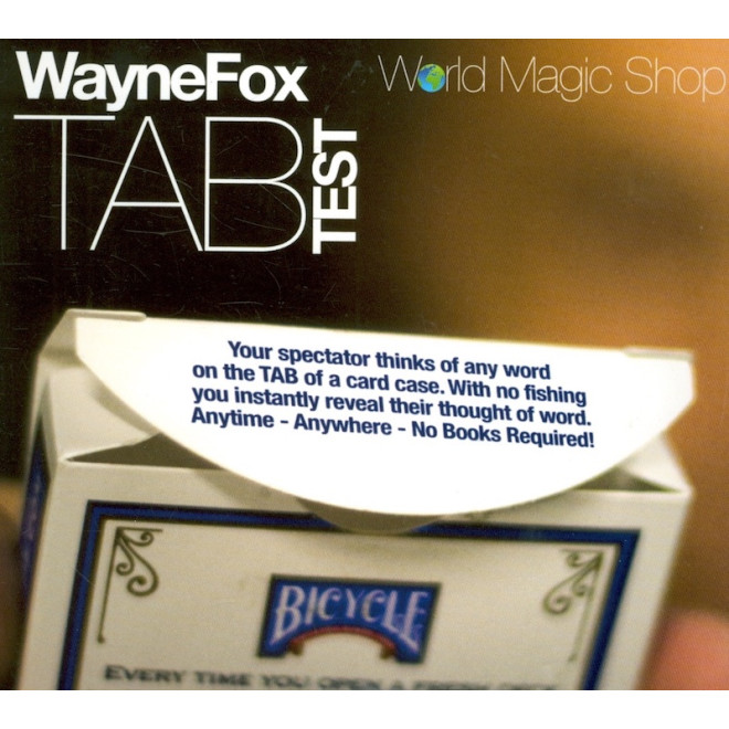 Tab (DVD and Gimmicks) by Wayne Fox - DVD