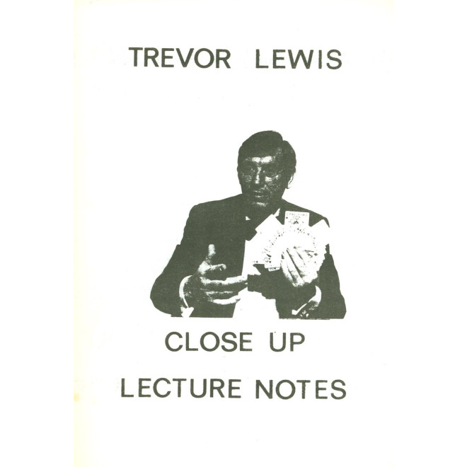 Trevor Lewis Close Up Lecture Notes A5