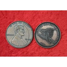 Doppelset Riesenmünze One Cent