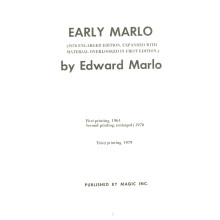Early Marlo Third Printing
