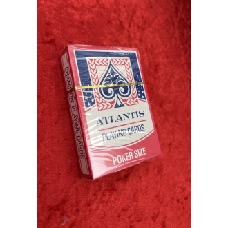 ATLANTIS Playing Cards Poker Size RED