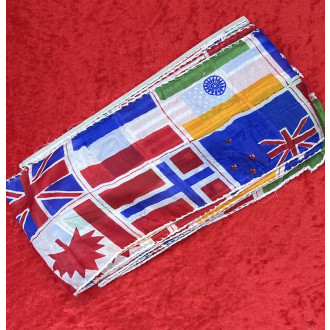 Seidenstreamer "Kleine Nationalflaggen"