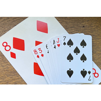 Die Karte mit dem Punkt