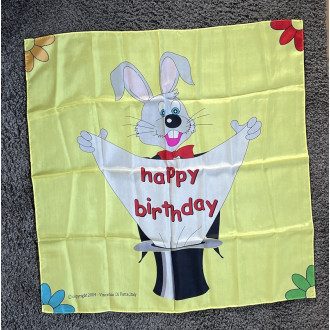 Happy Birthday Silk 45 x 45