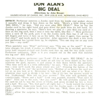 Don Alan's Big Deal