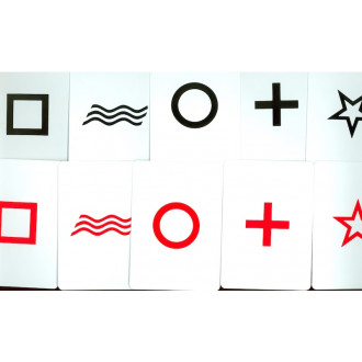 ESP Riesenkarten Set Doppelseitig rot/schwarz