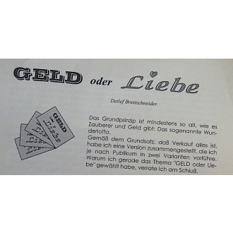 Geld oder Liebe von Detlef Brettschneider
