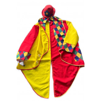 Bunter Clown Frack mit Hut