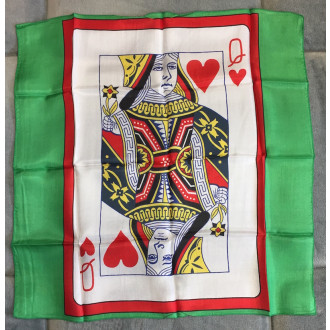 Kartentuch Herz-Dame 45x45