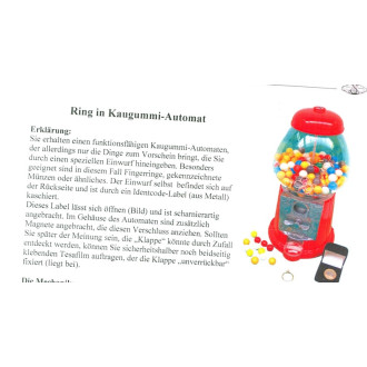 Ring in Kaugummi-Automat