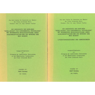 Die Geschichte der Berliner "Gesellschaft für Experimental-Psychologie" (..)