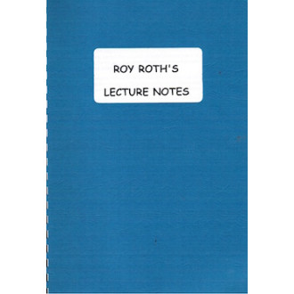 Roy Roth's Lecture Notes