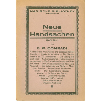 Neue Handsachen. Magische Bibliothek Zehnter Band