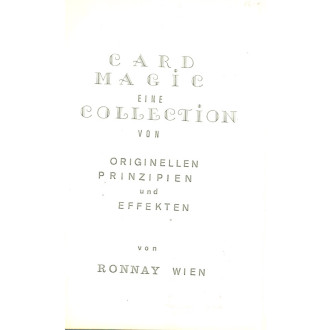 Card Magic - Eine Collection von originellen Prinzipien und Effekten