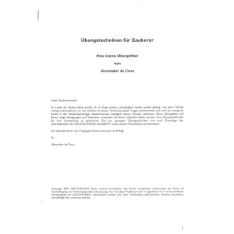 Übungstechniken für Zauberer