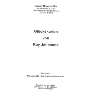 Roy Johnsons "Glückskarten"