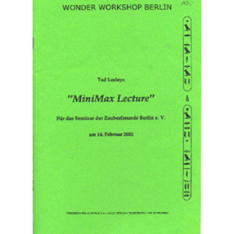 Minimax Lecture 2000