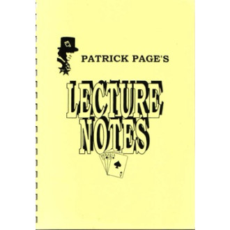 Patrick Page's Lecture Notes