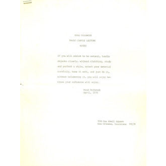 Brad Holbrook Magic Castle Lecture Notes