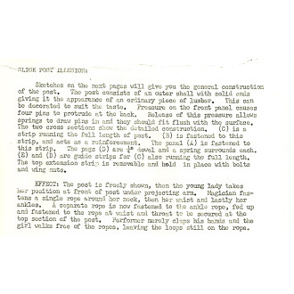 The Slick Post Illusion